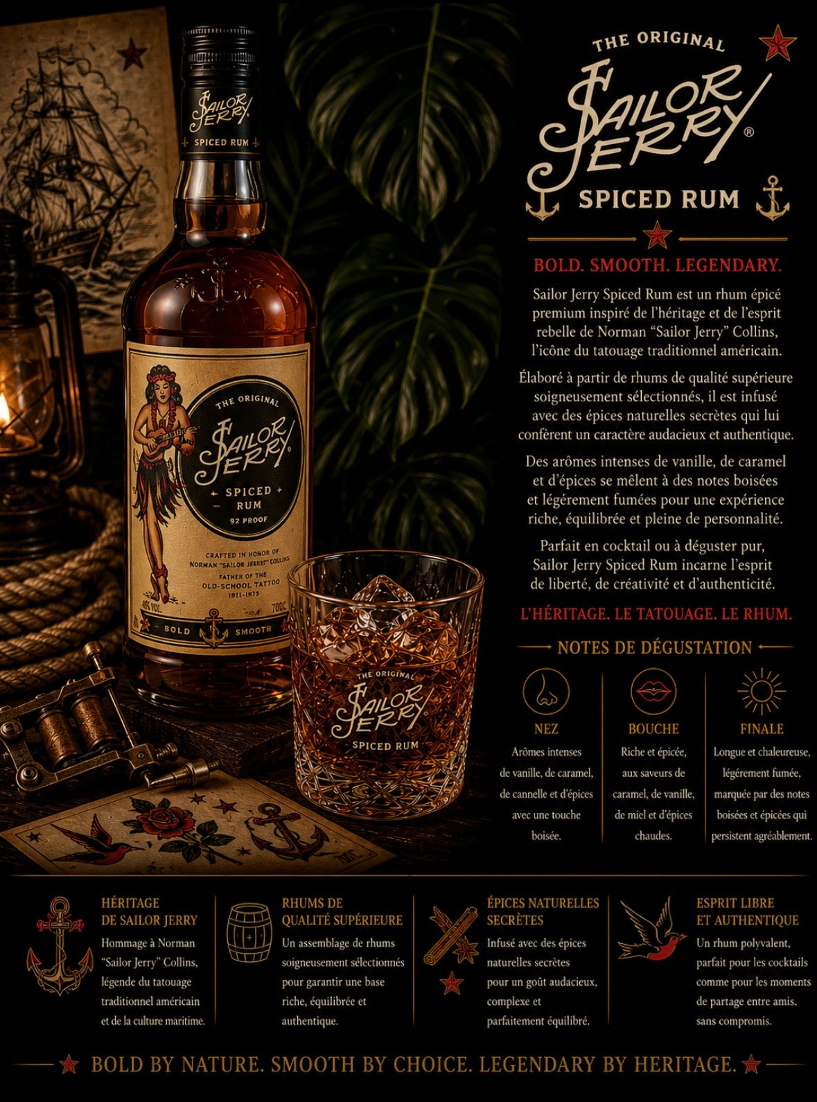 Rhum Sailor Jerry’s ( hawaian rhum)