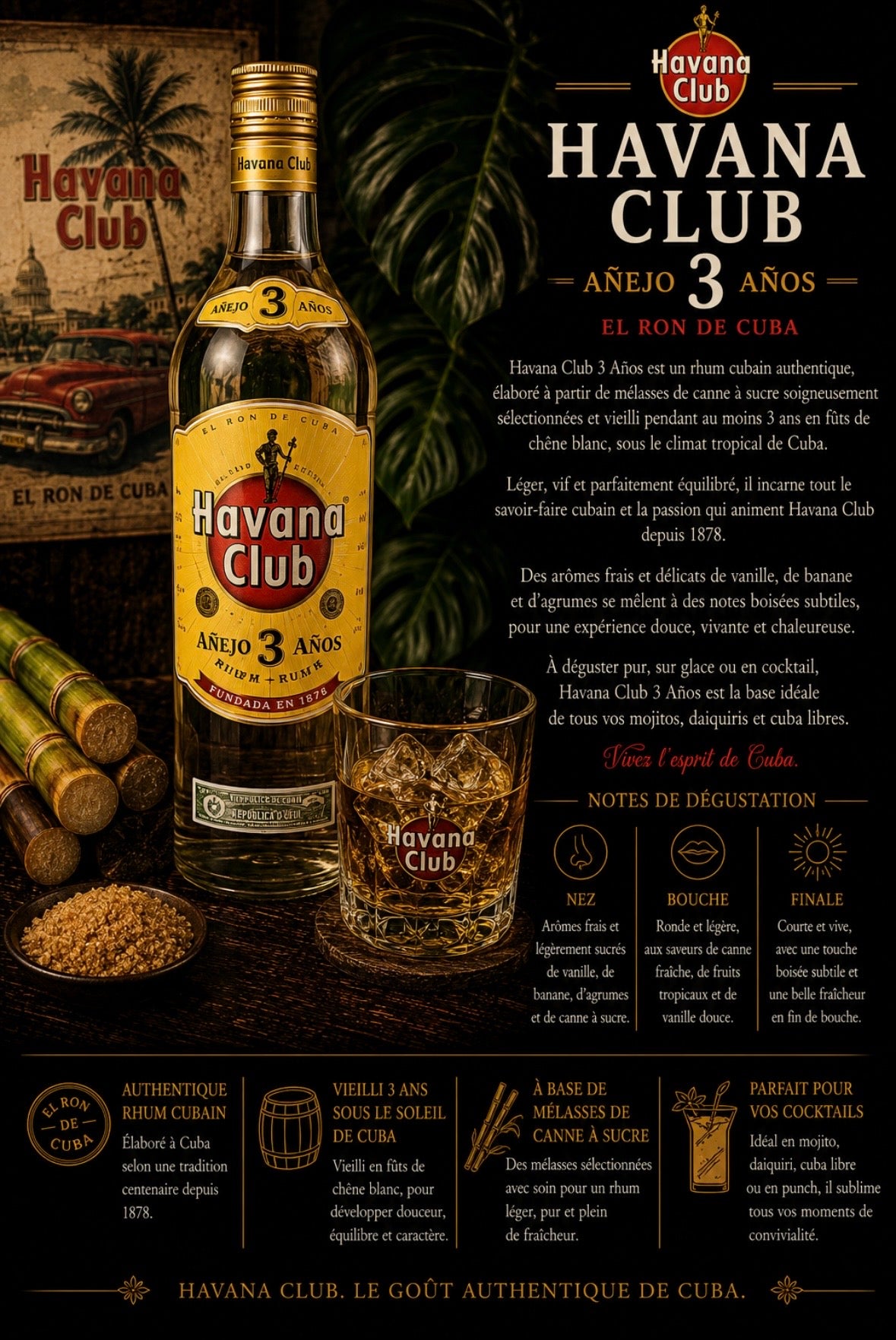 Rhum Havana Club 3 ans