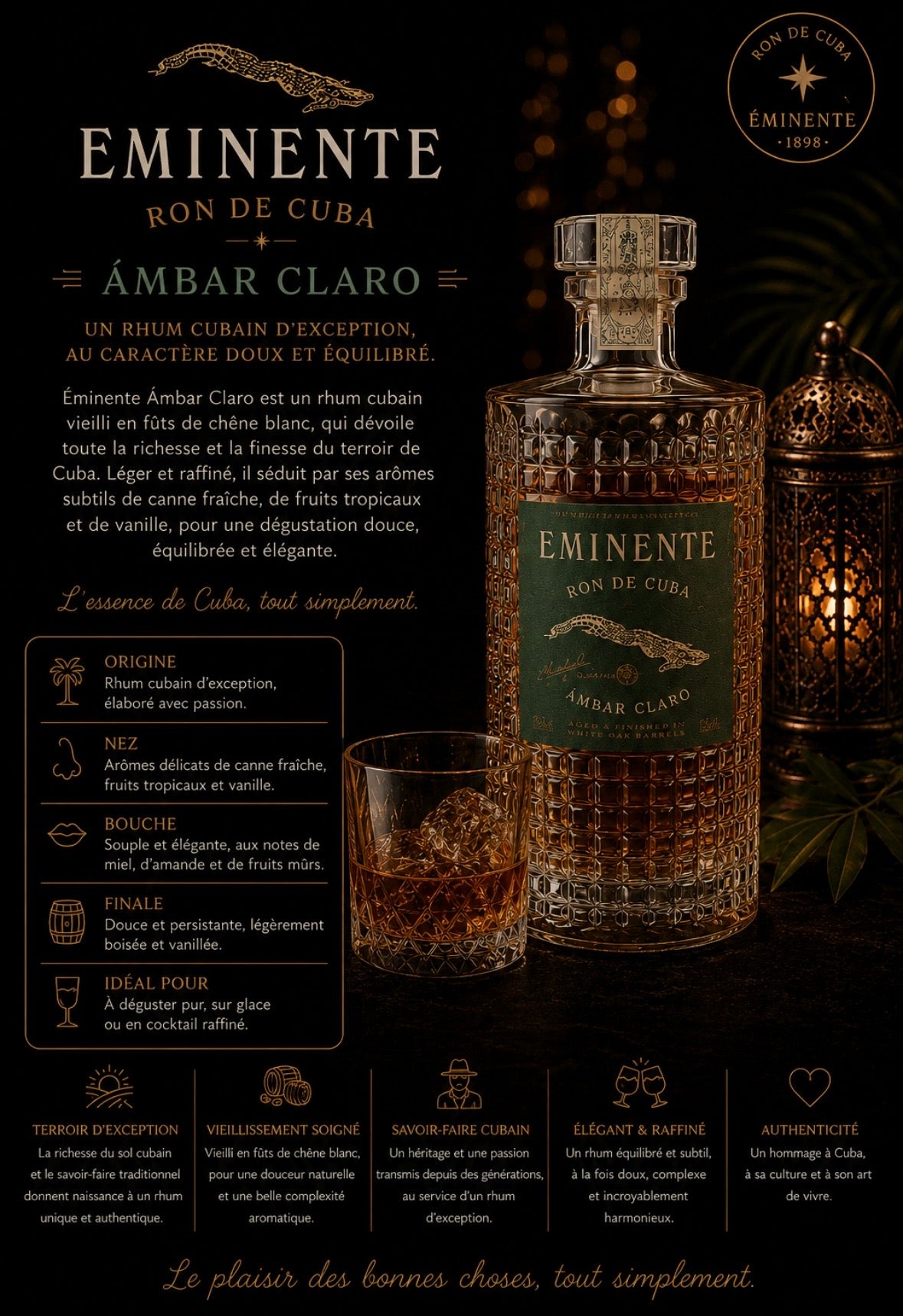 Rhum Éminente Ambar Claro