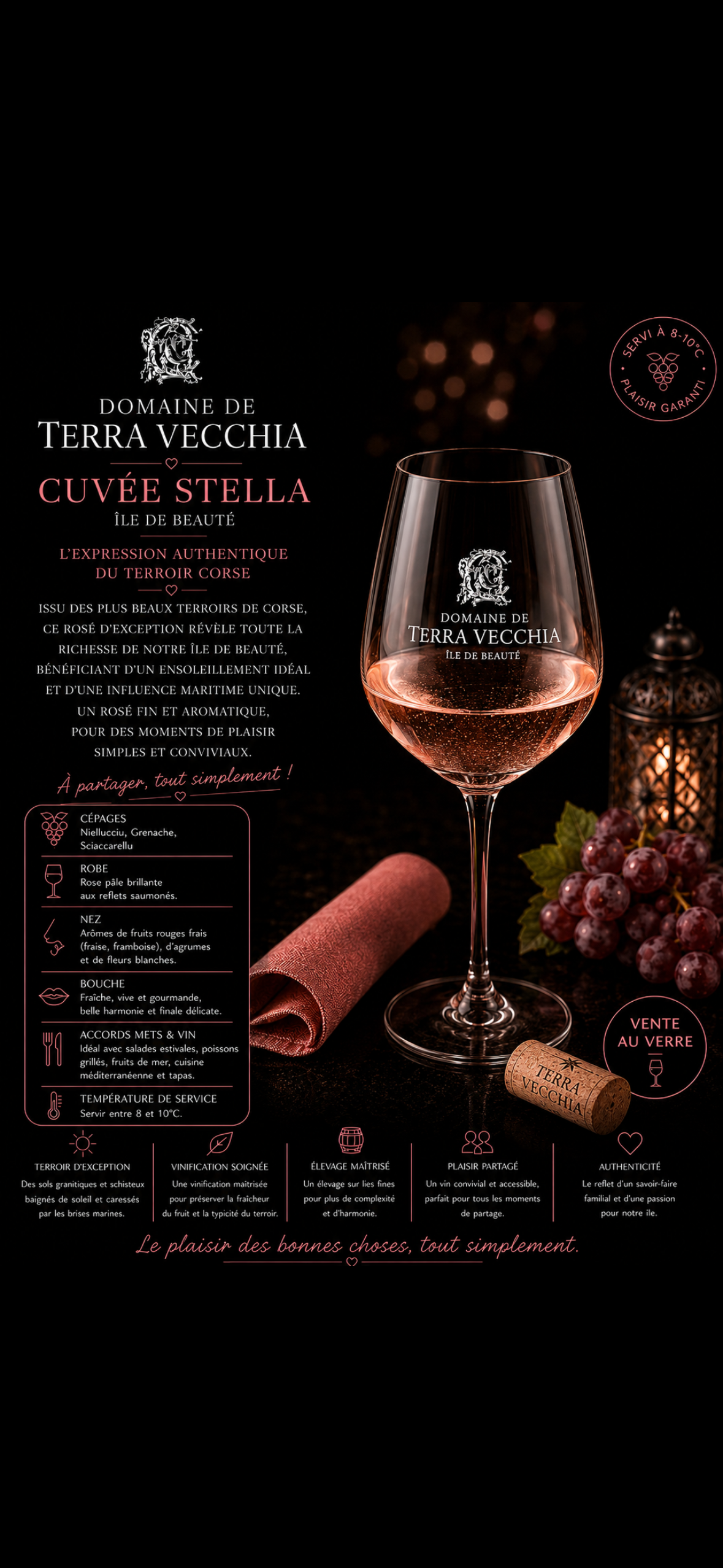 Verre de Terra Vecchia rose