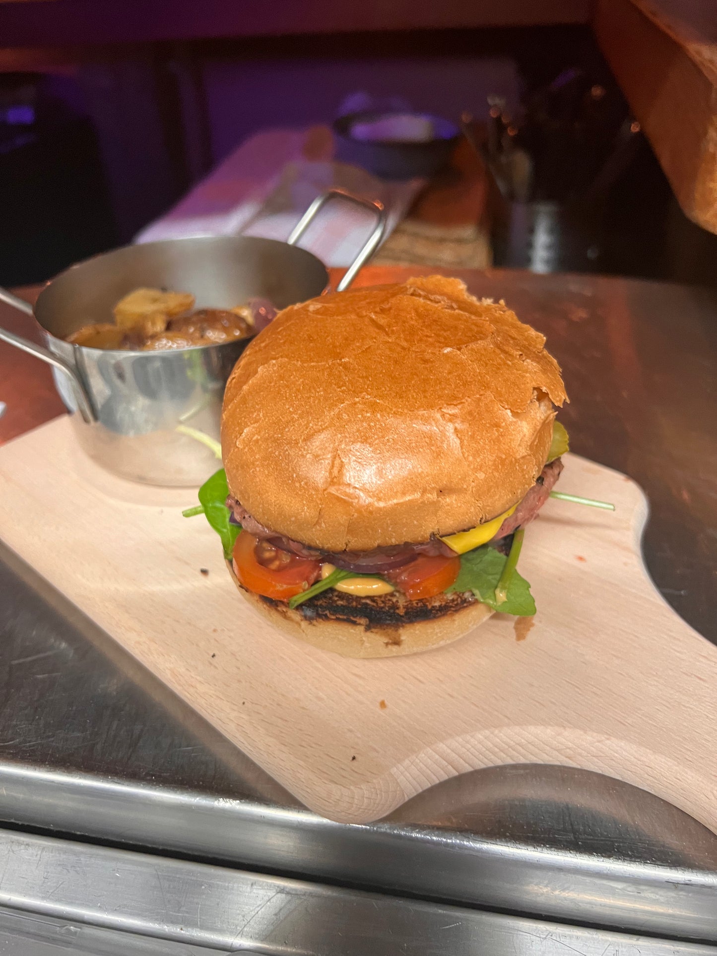Burger Gorgonzola & ses Frites Maison