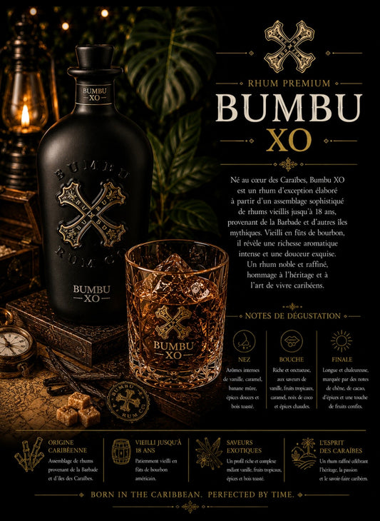 Rhum vieux Bumbu X0 (la barbade)