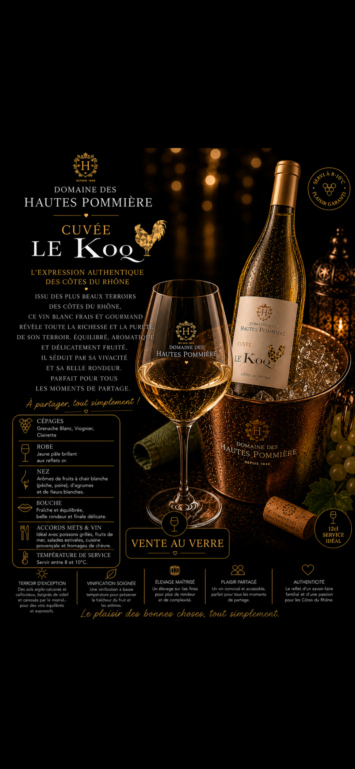 Verre Domaine Des Hautes Pommières Cuvée Koq