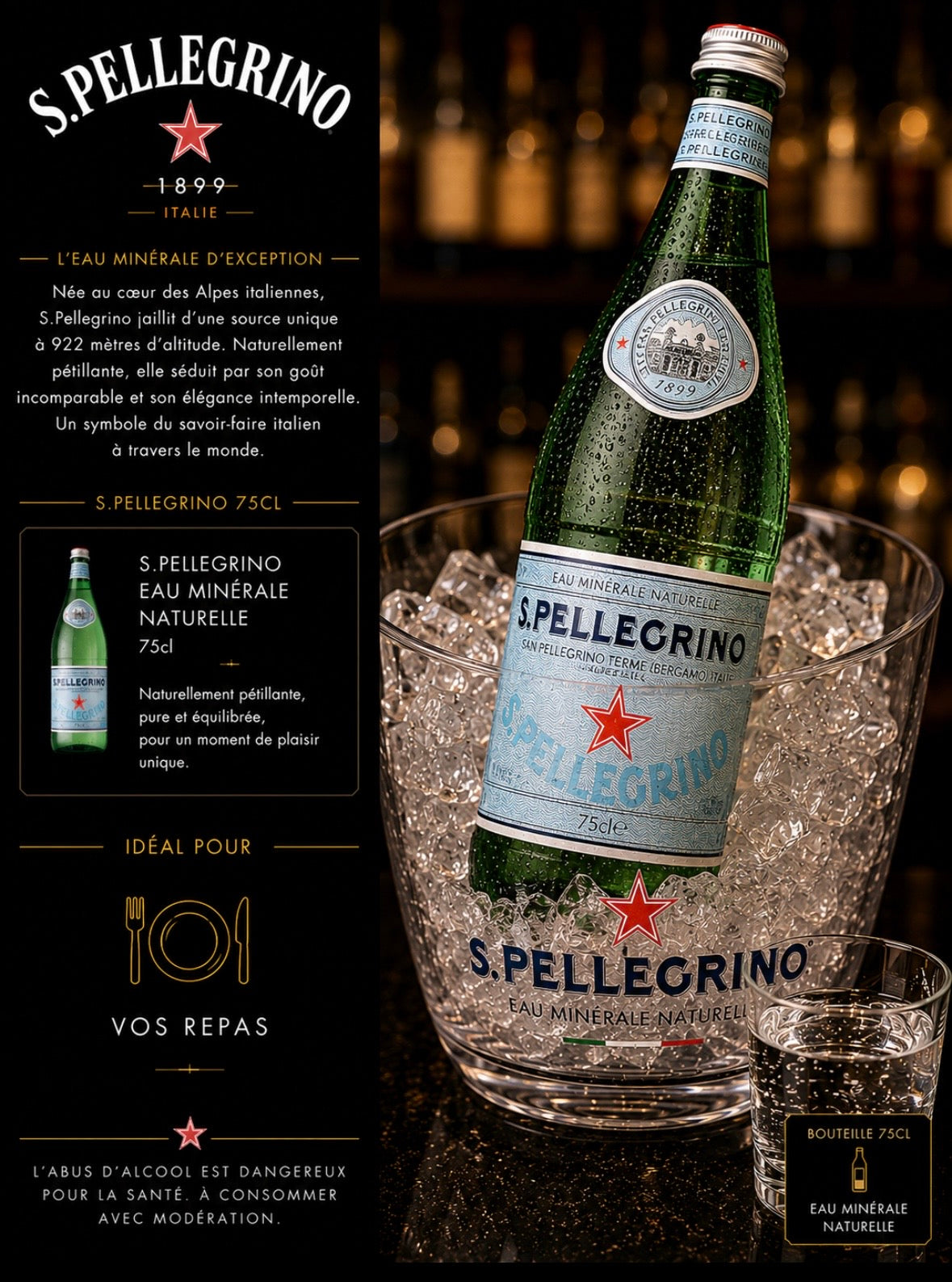San pellegrino 75cl