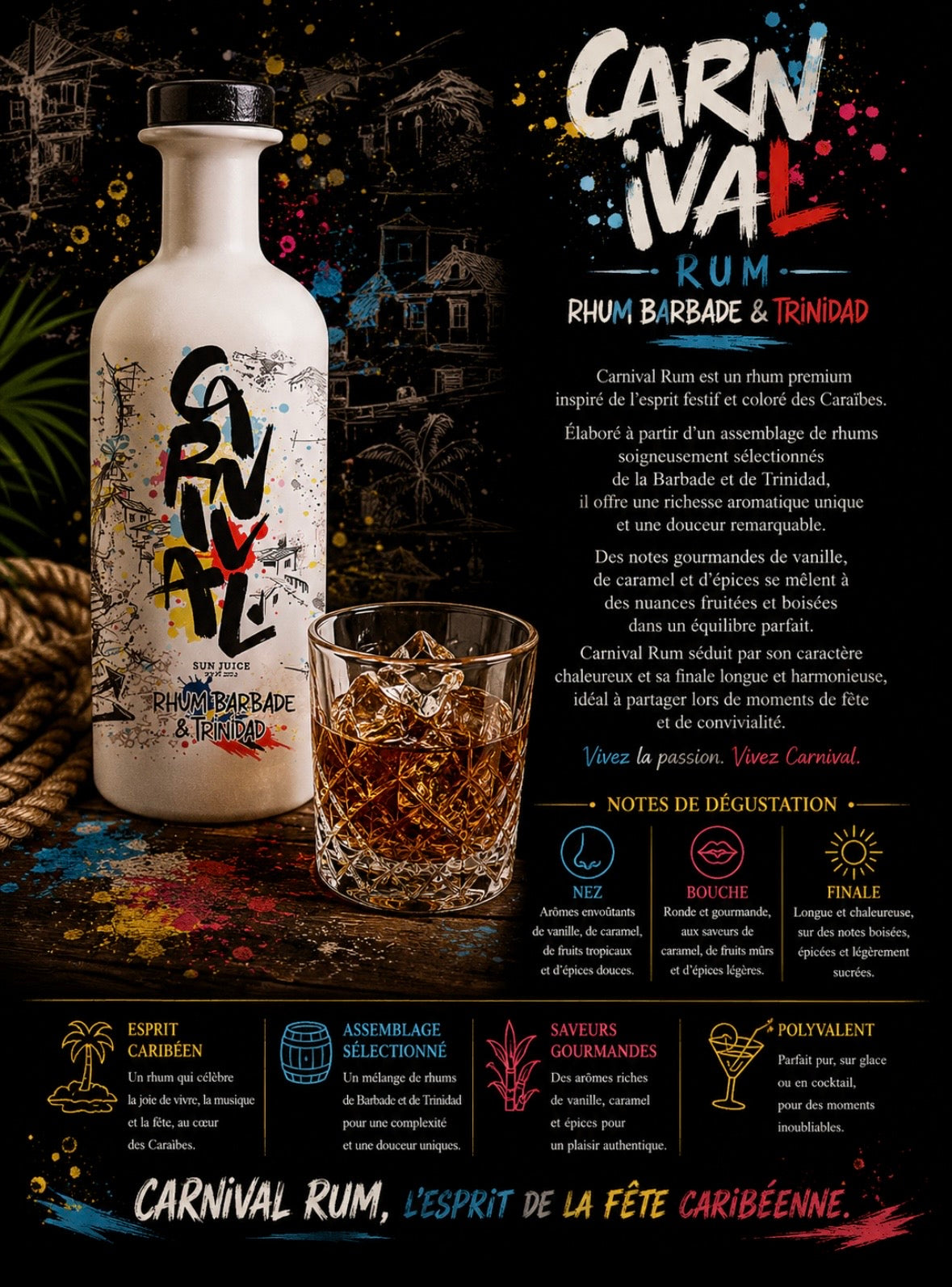 Rhum carnival (Barbade & trinidad)