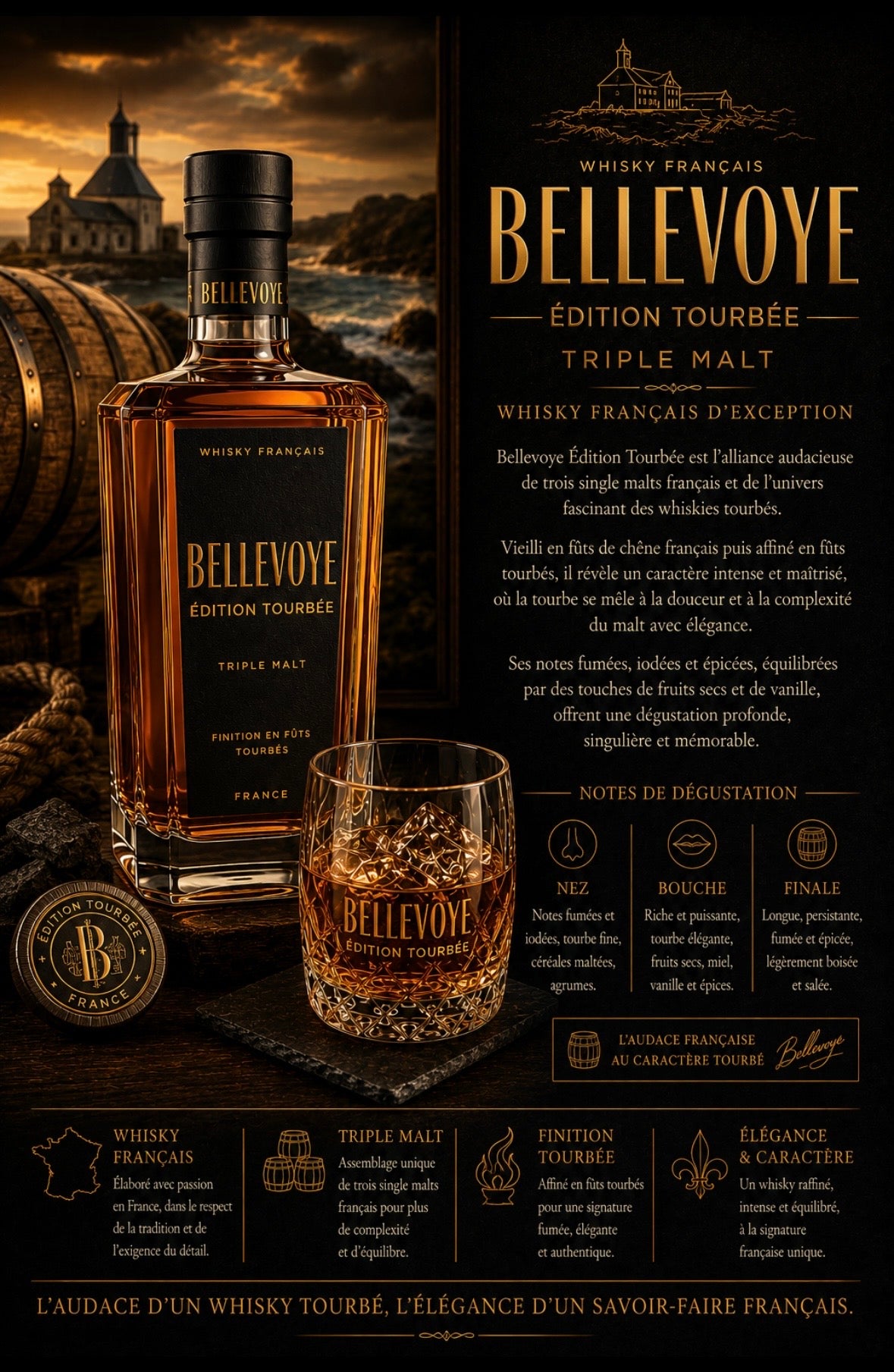 Bellevoye édition tourbé triple malt