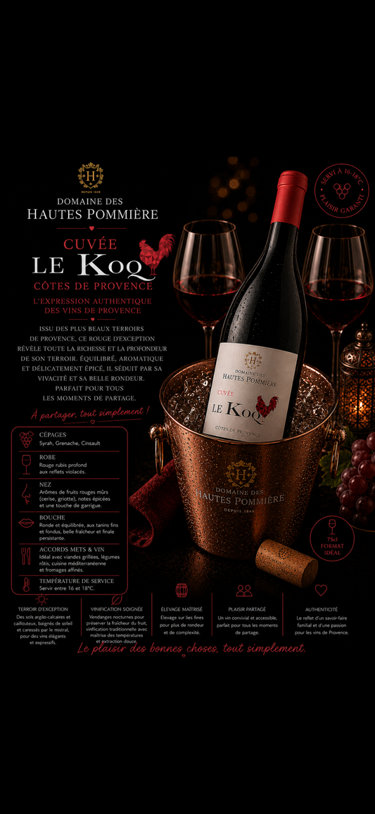 Bouteille Domaine des hautes pommières "cuvée koq"