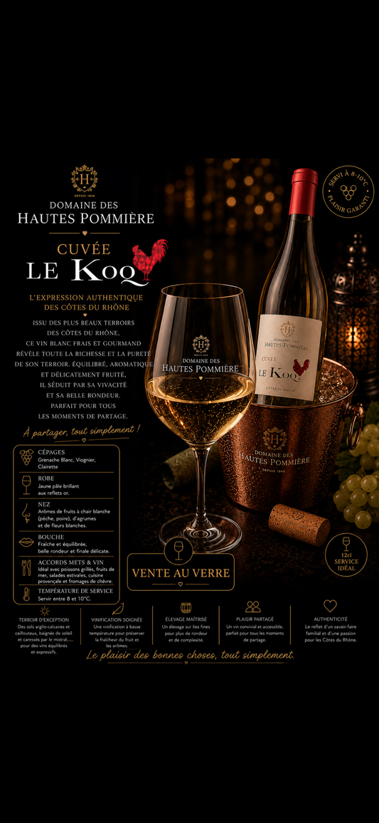 Verre de Domaine de Hautes Pommières