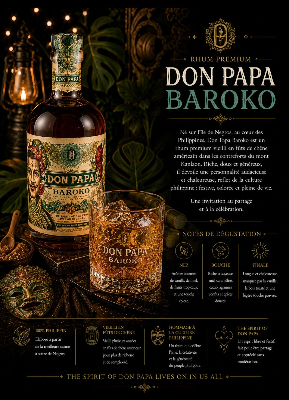 Rhum Don Papa baroko(philippines)
