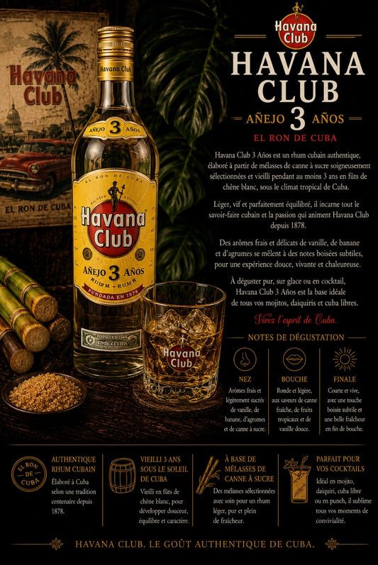Rhum Havana Club 3 ans