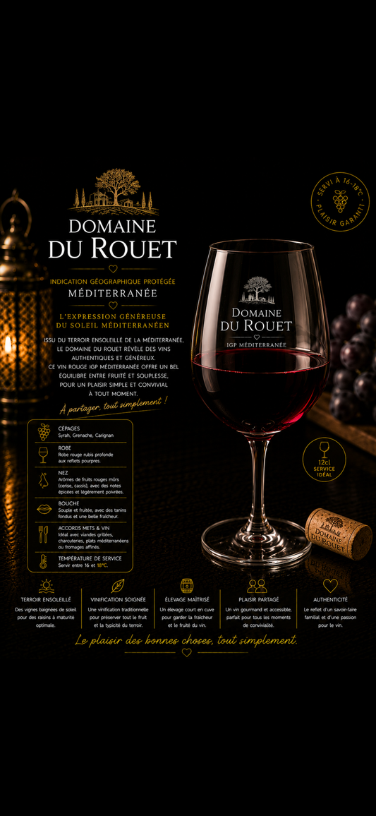 Vin de méditerannée Rouge