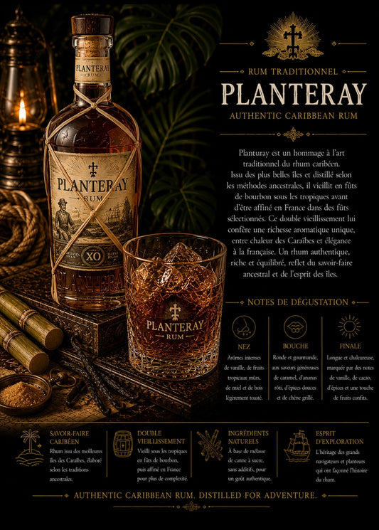 Rhum planteray (caribeen rhum)