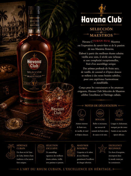 Rhum Havana Sélection de maestros (cuban rhum)