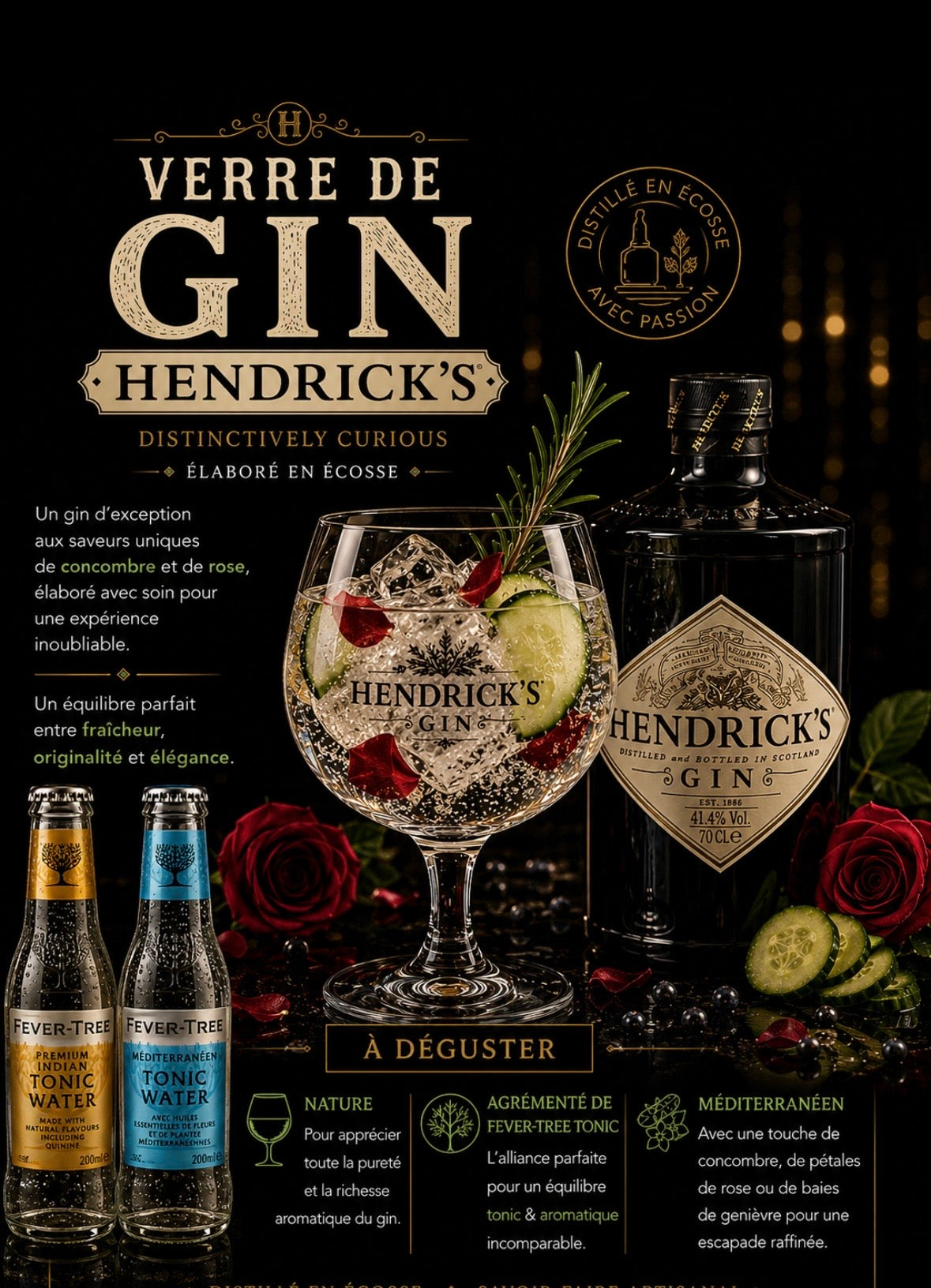 Hendrick’s & Tonic Prenium