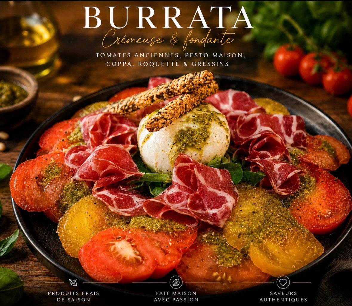 Salade tomates mozzarella