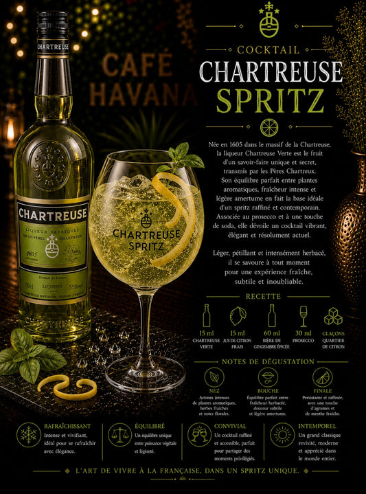 Chartreuse spritz