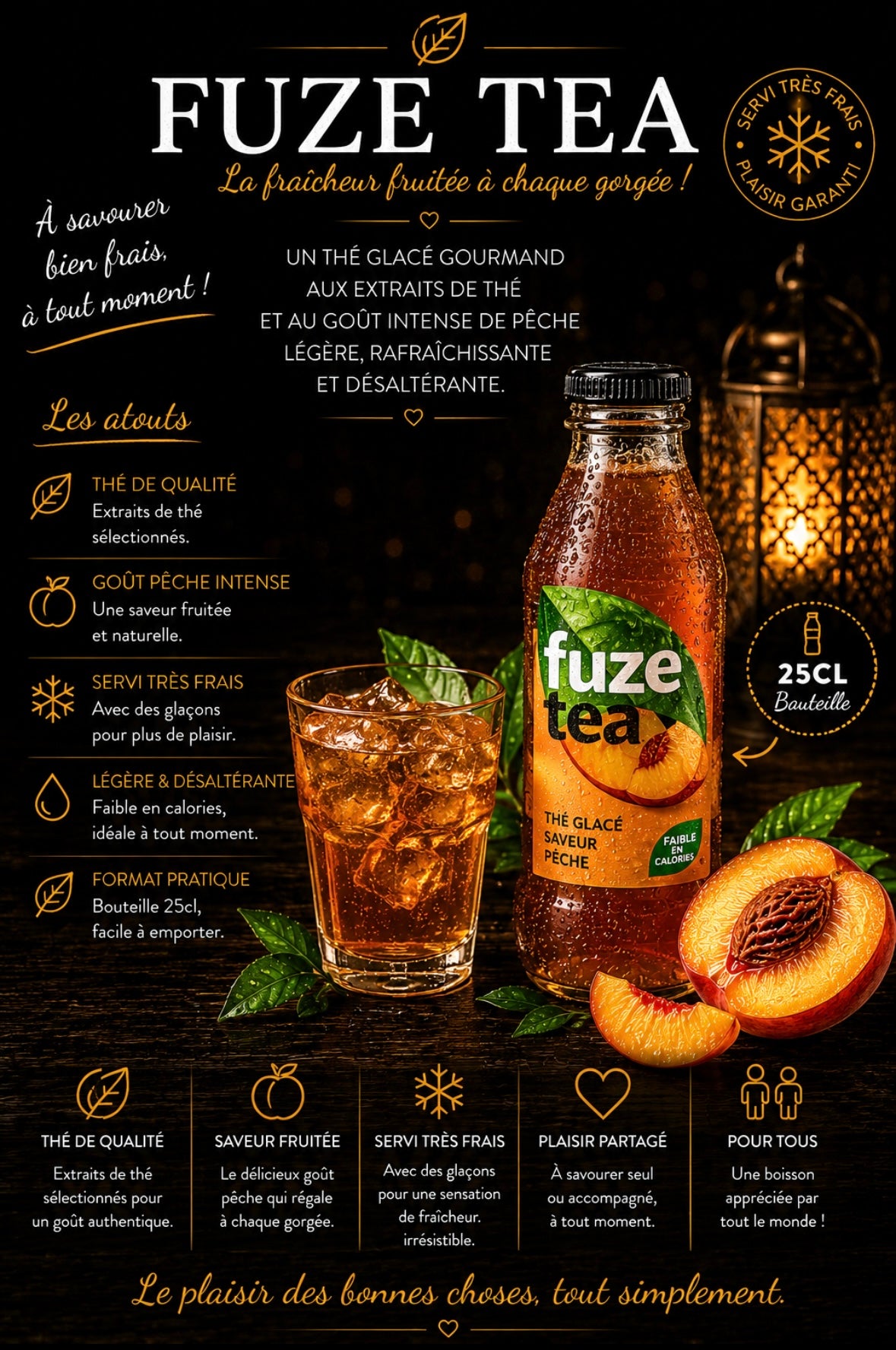 Fuze tea pêche